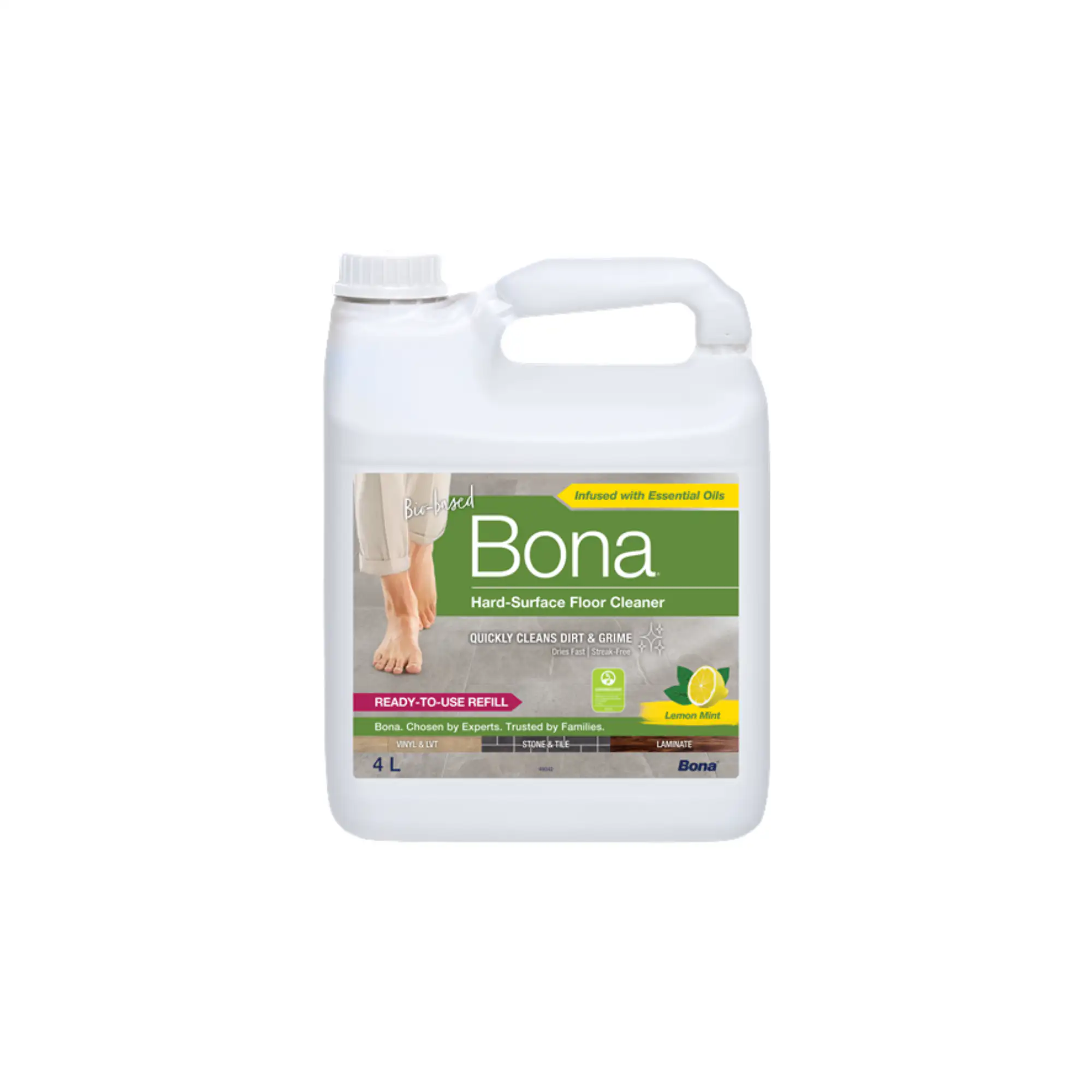 Recarga Limpiador Bona para Suelos Laminados y Superficies Duras 4L